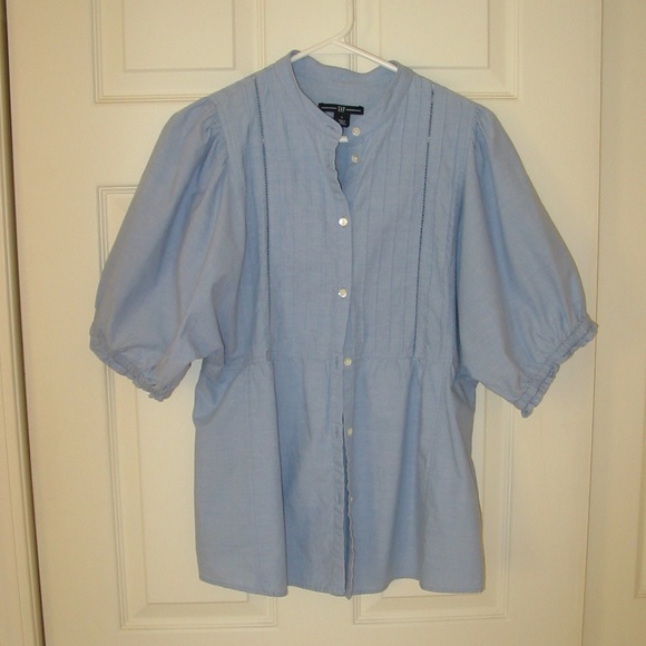 Chambray Button Down Pin Tuck Tunic ***3 for $10*** - Picture 1 of 6